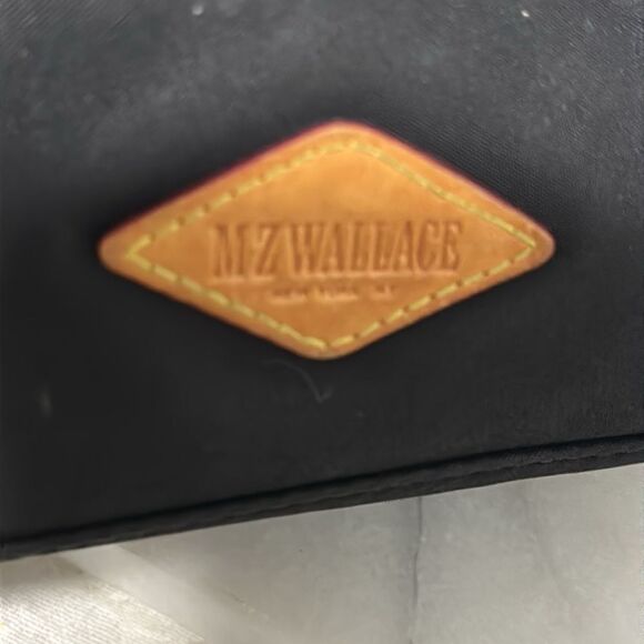 MZ Wallace Nylon Chain Link Crossbody bag black multiple compartments - Picture 4 of 12